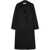 ROHE Róhe Wool Tailoring Scarf Coat Clothing Black