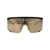 MYKITA Mykita Sunglasses 301 MD1 PITCH BLACK GOLD SHIELD