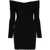 Self-Portrait Self-Portrait Black Off Shoulder Knit Mini Dress Clothing Black