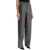 ROTATE Birger Christensen Wide Woven Patterned Trousers With A GRAY PINSTRIPE