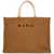 Marni Large Raffia Effect Tote Bag RAW SIENNA/NATURAL