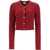 Ganni Sparkling Cardigan RACING RED