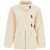 Ganni Bouclé Wool Blend Over Jacket EGRET