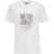 Ganni Relaxed Fit T-Shirt With Printed BRIGHT WHITE