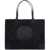 Tory Burch Ella Mini Tote Bag In Recycled Nylon BLACK