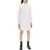 Thom Browne Short Button-Down Shirt Dress WHITE