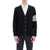 Thom Browne Merino Wool 4-Bar Cardigan NAVY