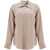 FILIPPA K Satin Ruffled Shirt DARK TAUPE