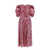 ROTATE Birger Christensen Dress with all-over rhinestones Pink