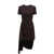 Alexander McQueen Wool dress with striped motif Black