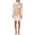 ZIMMERMANN Illustration buttoned mini dress Beige