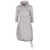 VICARIO CINQUE Baloon Dress in Milano Stitch and Taffeta with drawstrings and pockets Amanda. Fitted bodice and loose fit around the hips. Grey