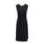 Jil Sander Sleeveless satin dress Black