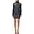 Jean Paul Gaultier Ribbed marinier double mini dress Black