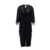 Lanvin Viscose and silk dress with rafia details Black