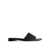 Balenciaga Balenciaga Leather Logo Flat Sandals Black