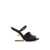 Fendi Fendi F Heel Leather Mules Black