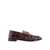 Saint Laurent Saint Laurent Cassandre Leather Loafers Brown