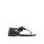 Saint Laurent Saint Laurent Ring Leather Flat Sandals Black