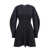 Alexander McQueen Wool blend dress with embossed stitchings N/A