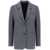 TOTÊME Grey Single-Breasted Jacket With Notched Revers In Wool Blend Woman GREY