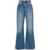 Jean Paul Gaultier Jean Paul Gaultier Denim Jean With One Leg Buttons Detail Clothing BLUE