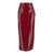 MSGM Msgm Long Faux Leather Skirt With Zip RED