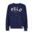 Ralph Lauren Blue Crewneck Sweatshirt With Print On The Front And Pony Detail On The Sleeve In Cotton Blend Man BLUE