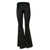 GCDS Gcds Flared Velvet Pants With Choker Black