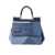 Dolce & Gabbana Dolce & Gabbana Blue Leather Denim Sicily Handle Bag NAVY