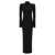 Balmain Balmain Vichy Bouclette Long Dress Black