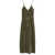 GOLD HAWK Gold Hawk Velvet Jumpsuit GREEN