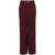 Elisabetta Franchi Elisabetta Franchi Burgundy Wide-Leg Pants With Side Stripes RED