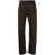 LEMAIRE Lemaire High-Waist Straight Trousers Brown