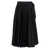 Sacai Sacai Long Pleated Skirt Black