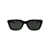 Saint Laurent Saint Laurent Eyewear Sunglasses 001 BLACK SILVER GREY