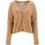 Lisa Yang Cashmere Abby Cardigan In TOFFEE