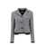 Miu Miu Miu Miu Cropped Wool Blazer Black