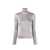 Balenciaga Balenciaga Ribbed Turtleneck Sweater Gray