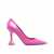 AMINA MUADDI Amina Muaddi Ami Patent Leather Pumps Pink