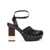 Fendi Fendi Decorative Heel Leather Pumps Black