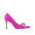 MACH & MACH Mach & Mach Double Bow Satin Pumps Pink