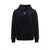 Diesel Cotton sweatshirt with frontal Oval-D logo Black