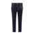 DSQUARED2 Cotton jeans with leather logo patch Blue