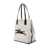 Longchamp 'Roseau' Beige Tote Bag With Logo Print In Cotton Canvas Woman WHITE