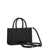 Tory Burch 'Mini Ella' Black Tote Bag With Embossed Logo In Eco-Leather Woman Black