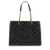 Tory Burch Tory Burch 'Fleming' Leather Bag With Diamond Pattern Black