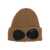 C.P. Company C.P. Company Extra Fine Merino Wool Goggle Beanie Brown