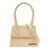 JACQUEMUS 'Le Chiquito Moyen' Cream White Handbag In Leather Woman Beige