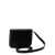 Salvatore Ferragamo 'Fiamma S' Black Shoulder Bag With Logo Detail And Oblique Flap In Leather Woman Black